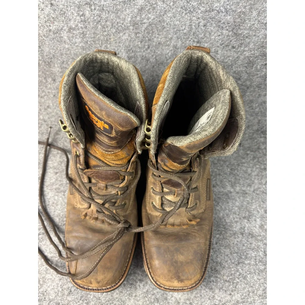 Georgia Boot Work Boots Mens 9.5M Brown Waterproof Carbo-Tec LTX GB00623